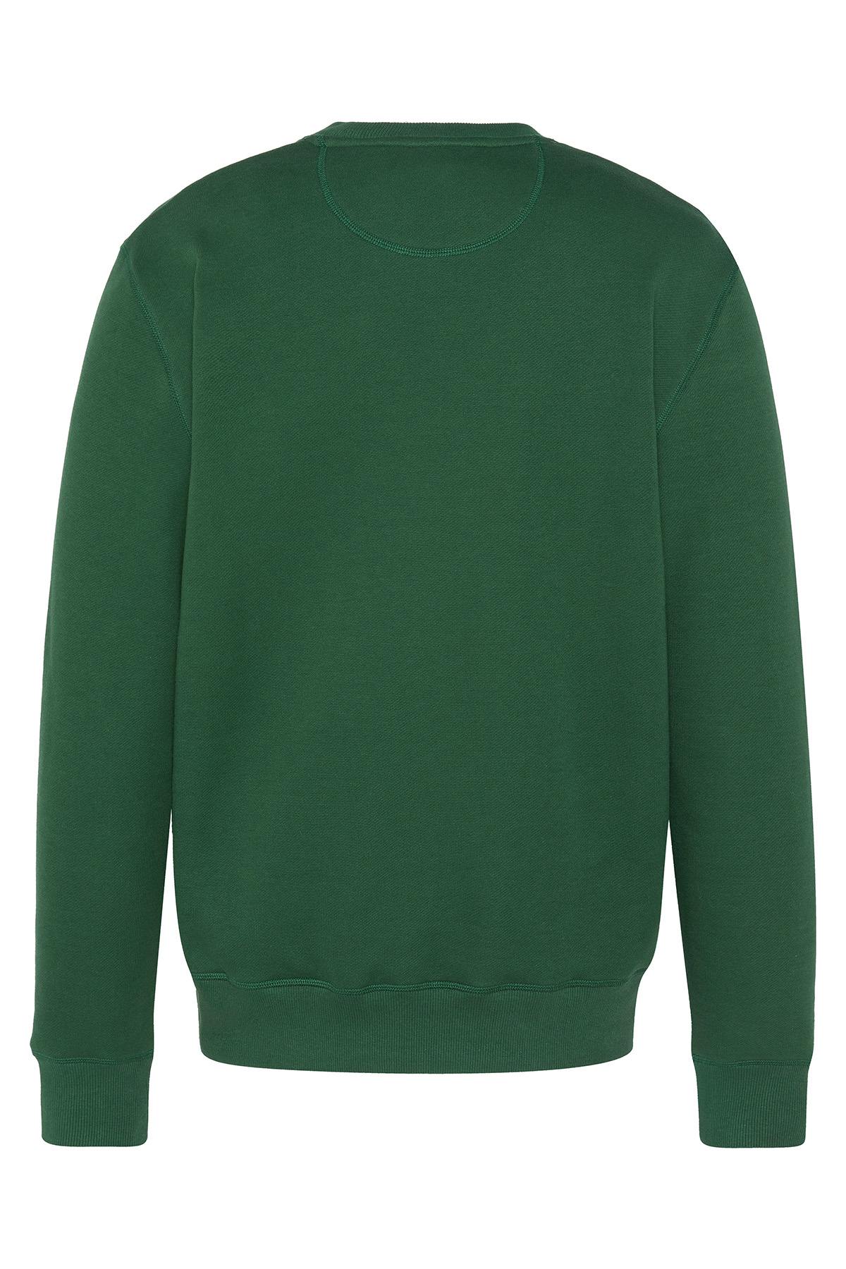 Green sweatshirt with heart logo - Image n°3