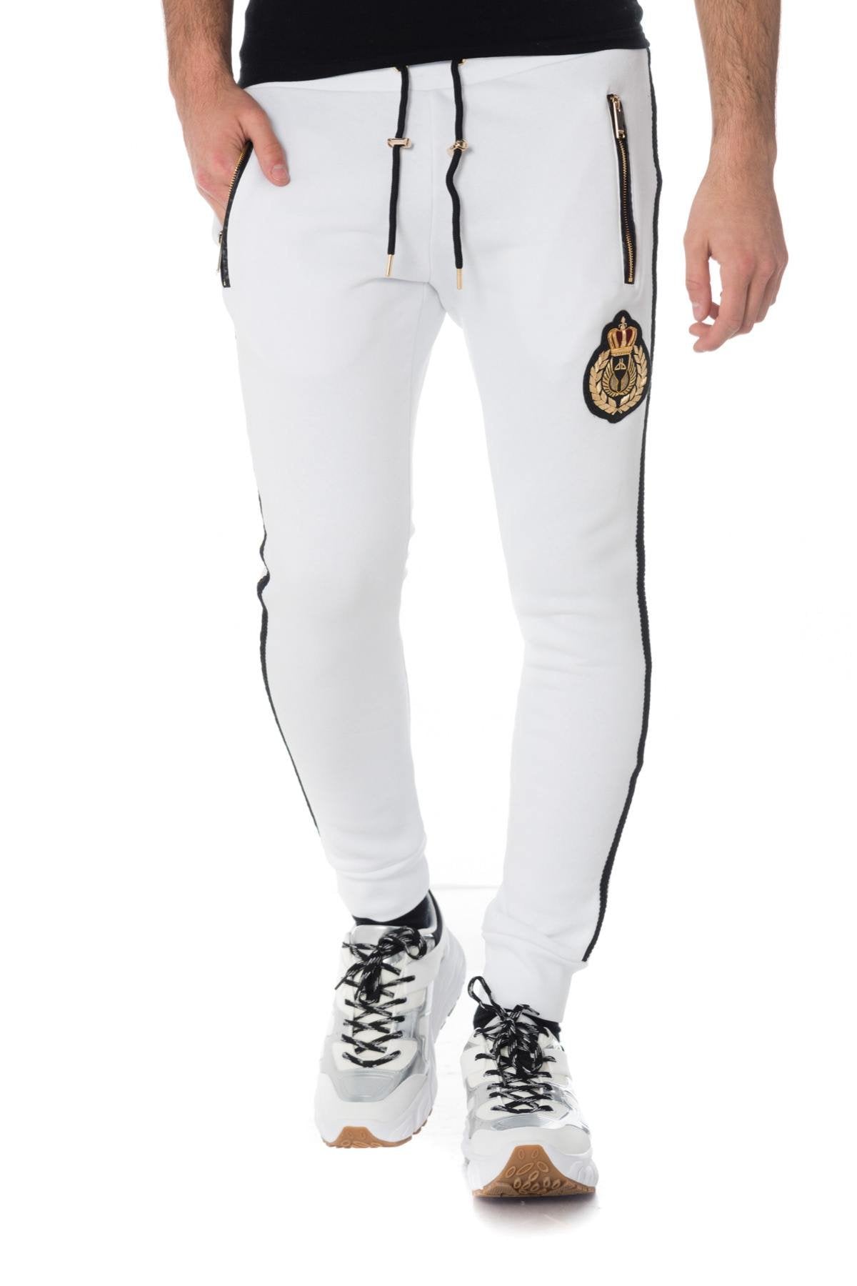 Men's white sweatpants - Image n°1