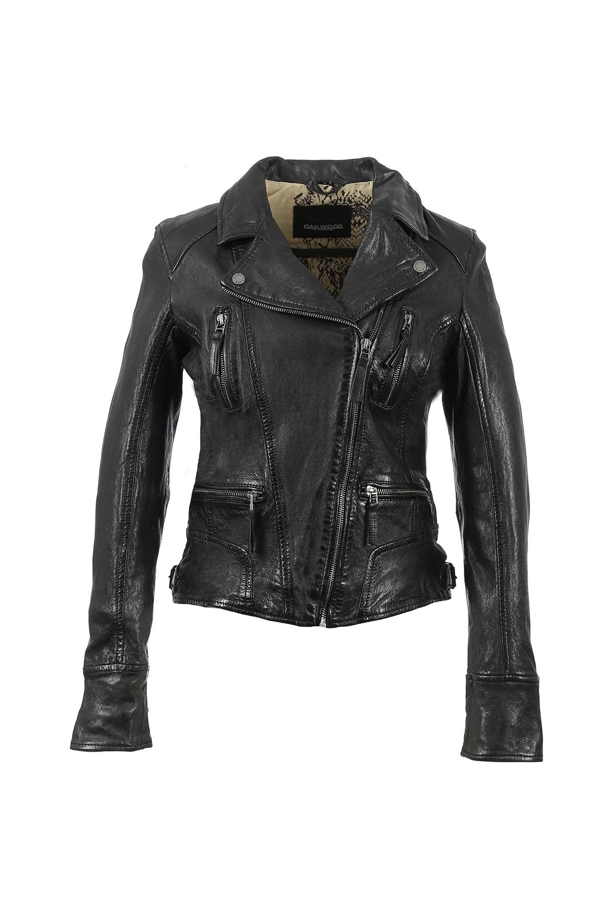 Oakwood Leather Jacket Women Black - Image n°9