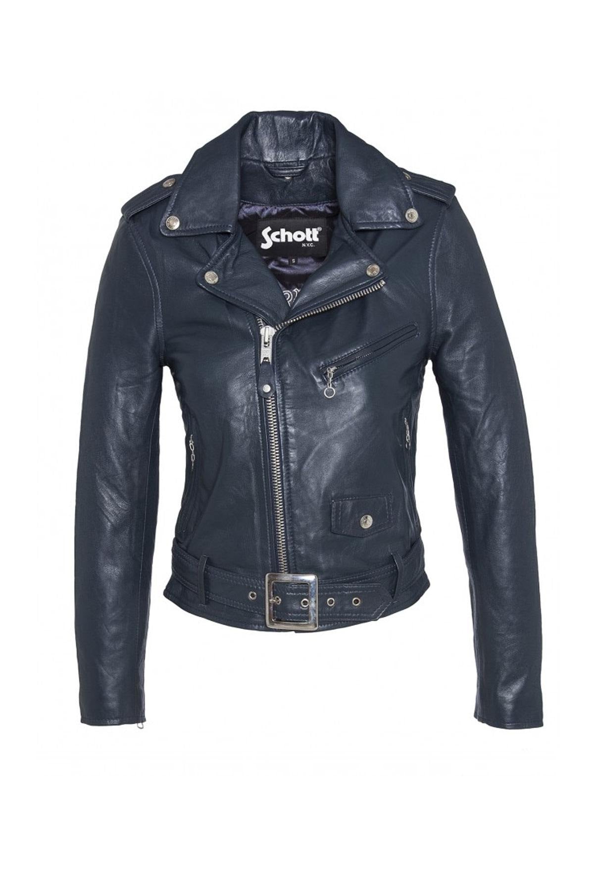 Schott Black Leather Perfecto for Women - Image n°8