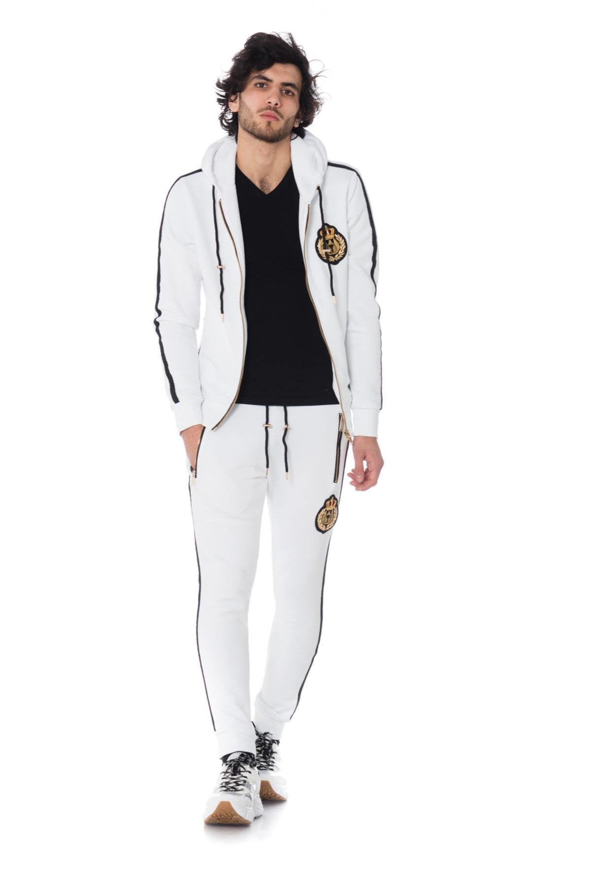 Men's white track jacket - Image n°2