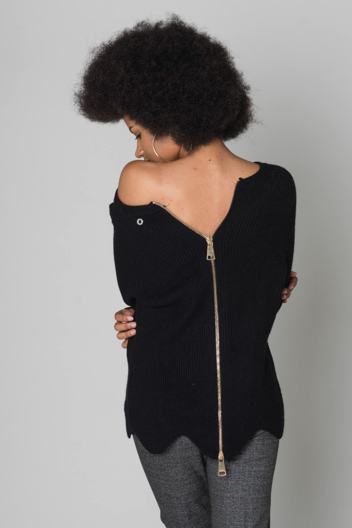  Black long sleeve sweater - Image n°2