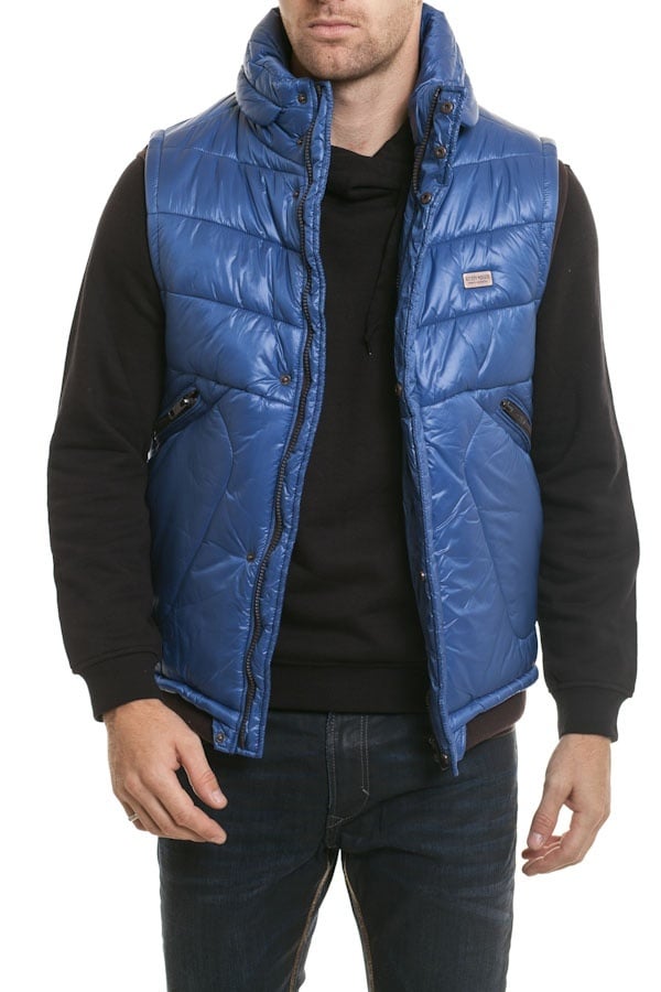 Antony Morato Men's Sleeveless Down Jacket Blue - Image n°1