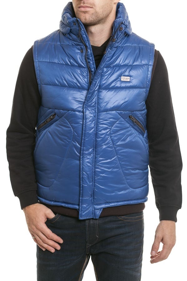 Antony Morato Men's Sleeveless Down Jacket Blue - Image n°2