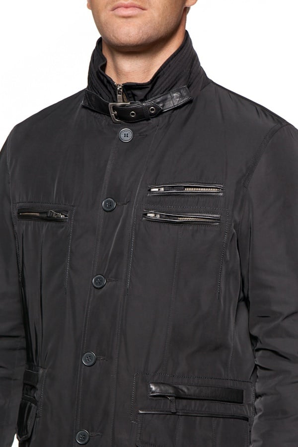 ARMA men's black textile parka - Image n°3