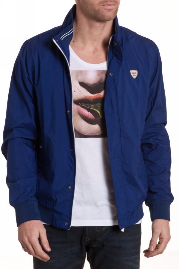 Scotch and Soda Men's Blue Polyester Jacket - Image n°2