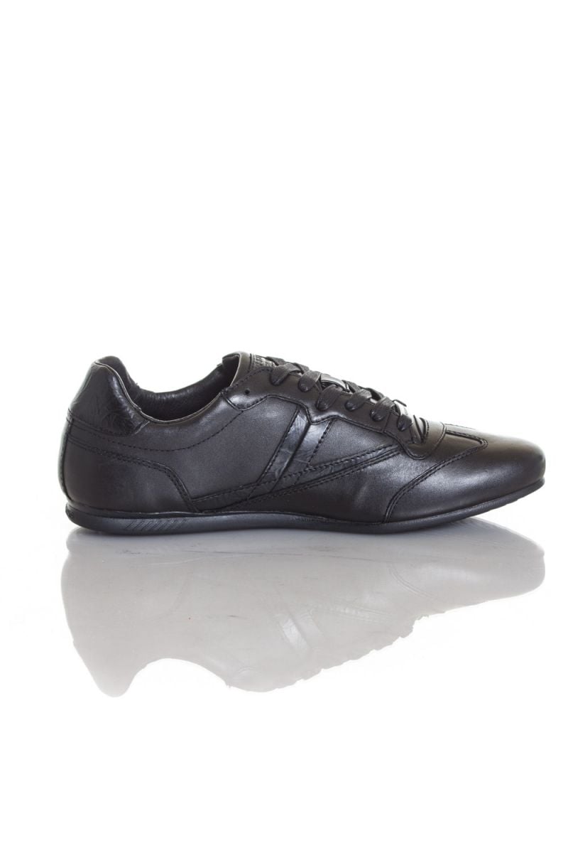 Redskins black cowhide leather sneakers for Men - Image n°2