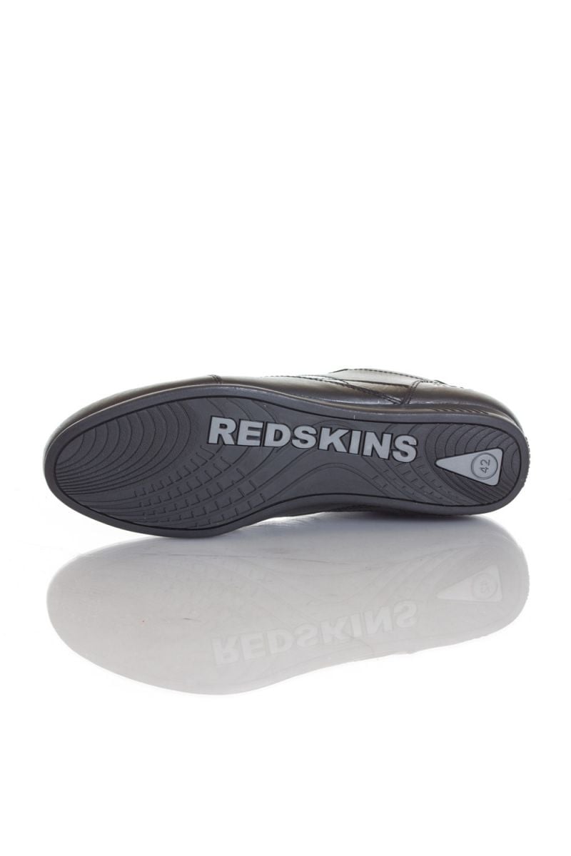 Redskins black cowhide leather sneakers for Men - Image n°4