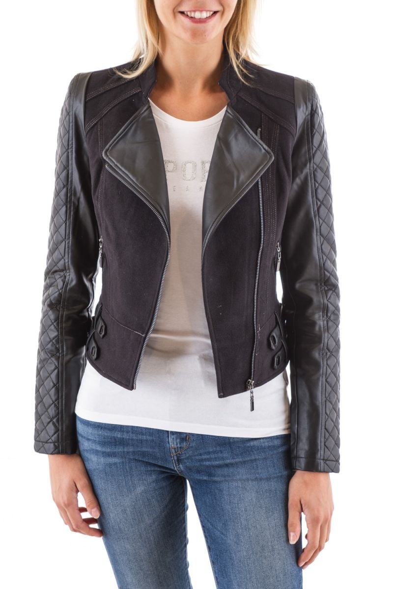 Women's textile jacket Arturo Black - Image n°2