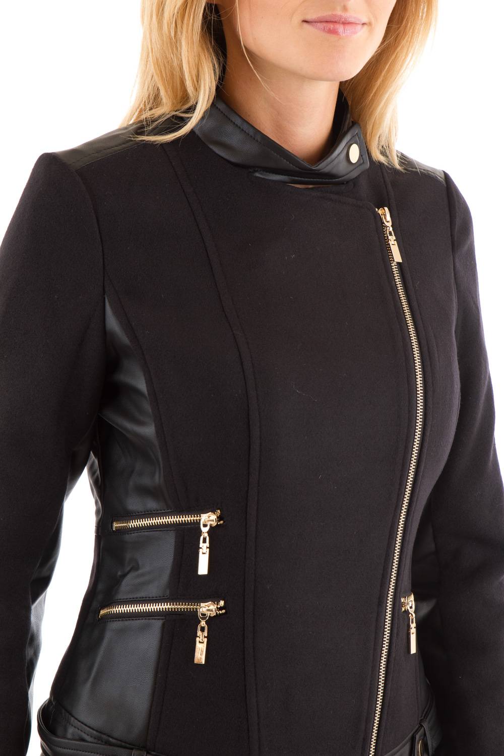 Women's polyester jacket Arturo Black - Image n°3