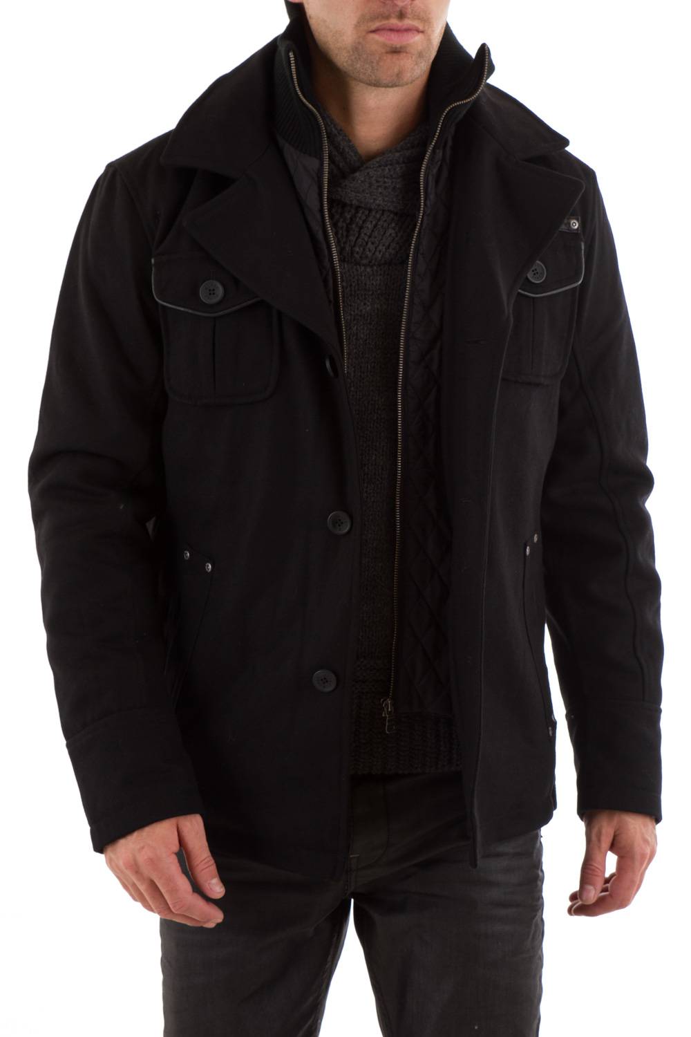 Men's textile jacket Gipsy Black for Men - Image n°2