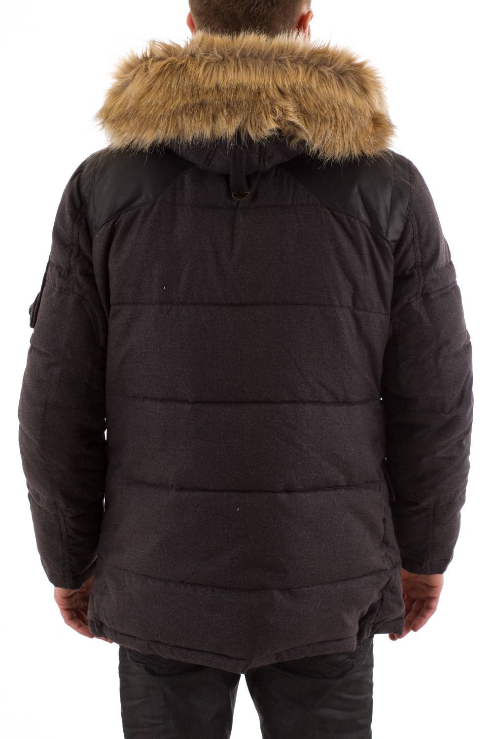 Chevignon Anthracite Men's Parka for Warm Men - Image n°4