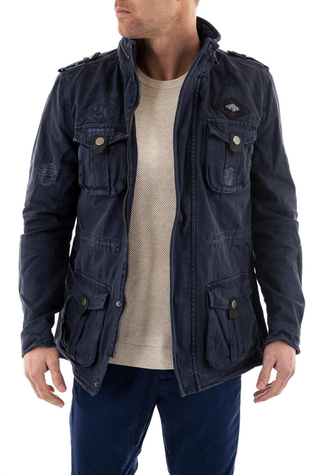 Kaporal cotton jacket for men blue - Image n°2