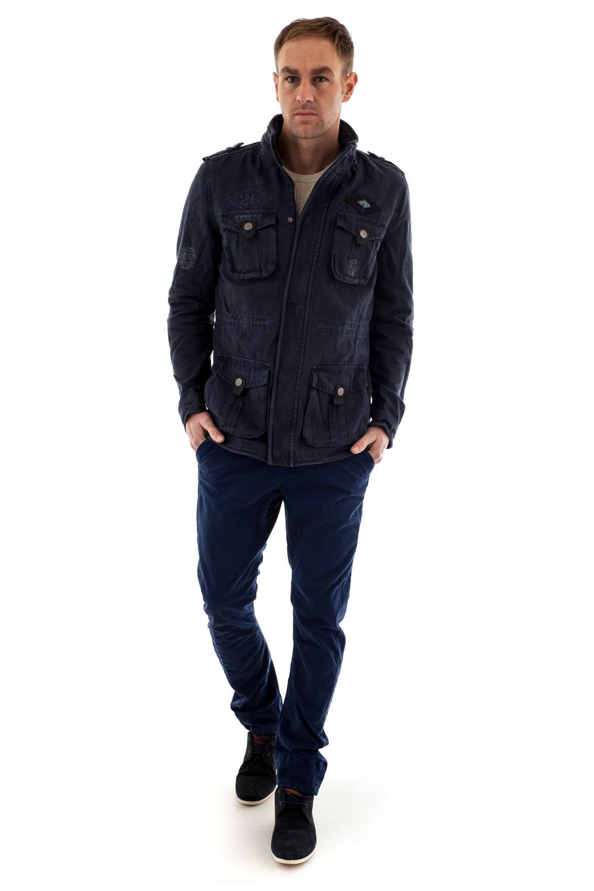 Kaporal cotton jacket for men blue - Image n°3