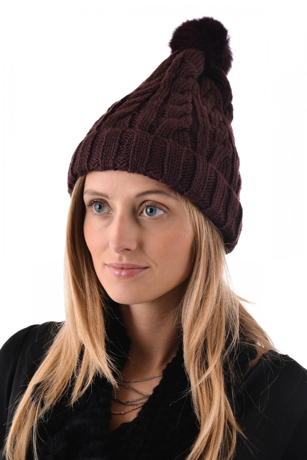  Oakwood purple woven wool hat - Image n°1