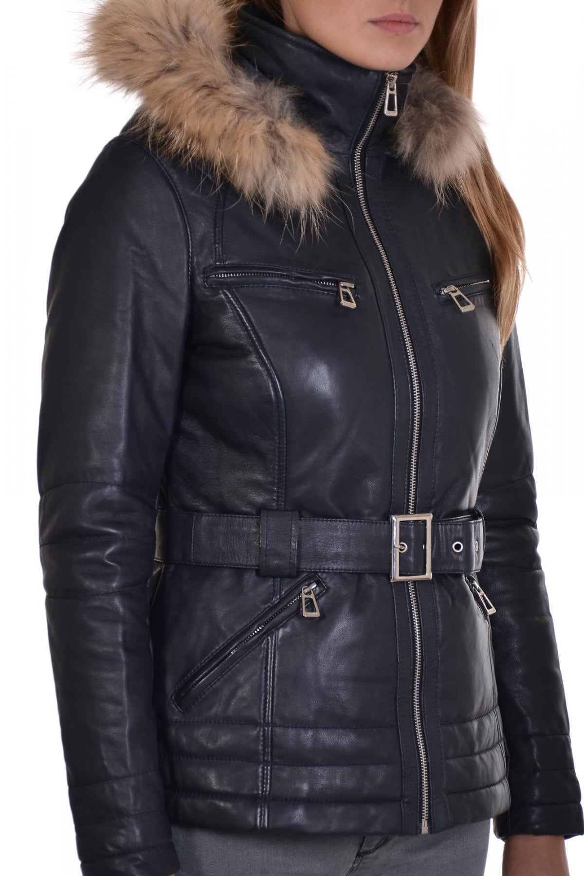 Rose Garden women's lambskin jacket - Image n°3