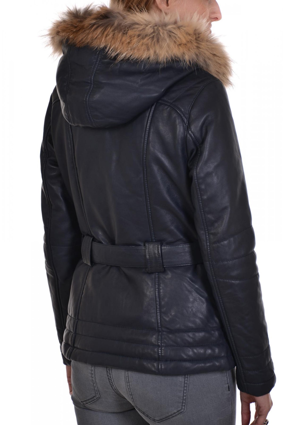 Rose Garden women's lambskin jacket - Image n°4