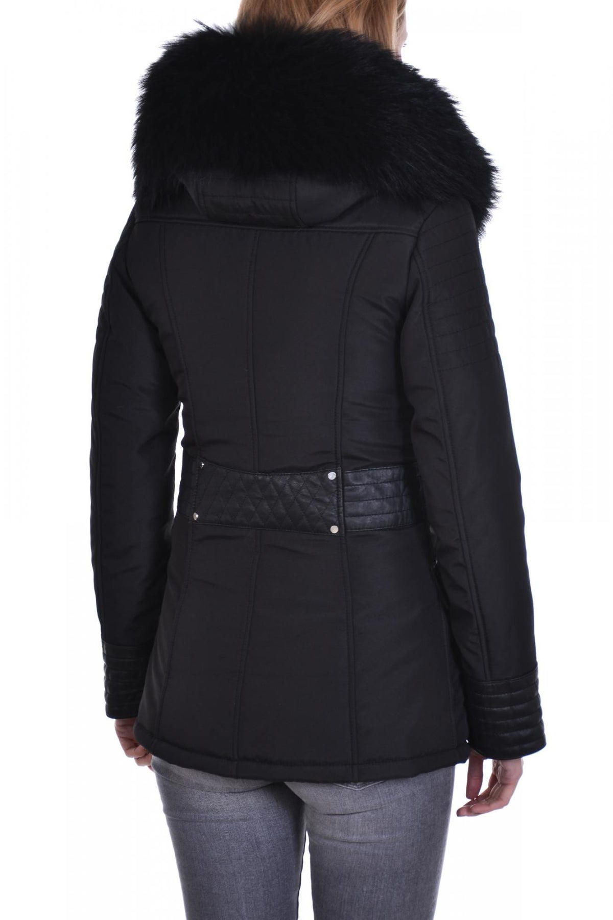 Horspist women's jacket in black polyester - Image n°4