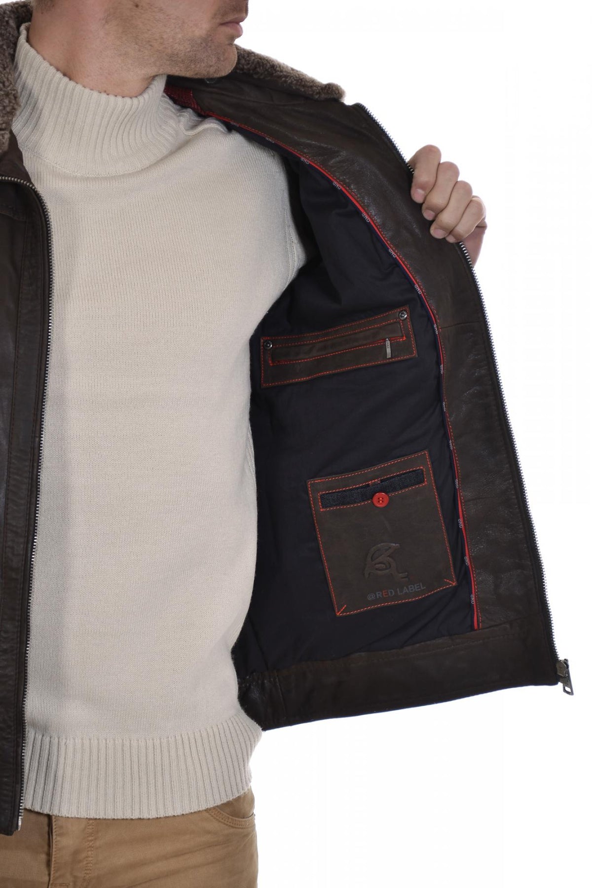  Donders men's sheepskin leather jacket - Image n°5