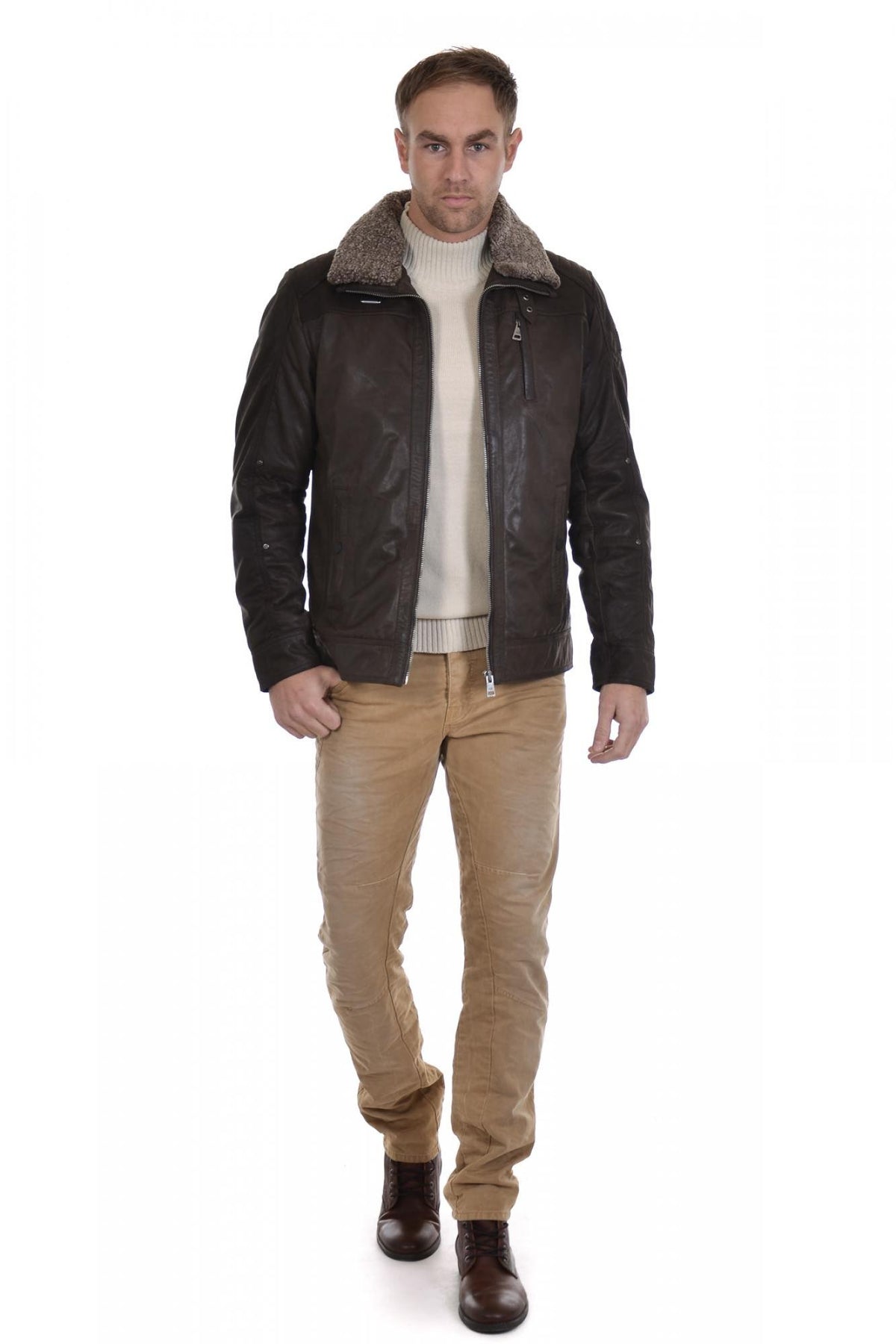  Donders men's sheepskin leather jacket - Image n°2