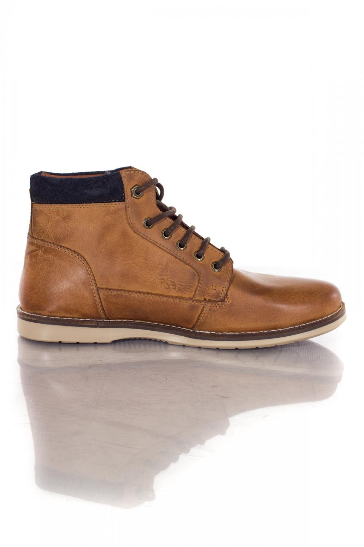 Redskins men's cognac ankle boots - Image n°2