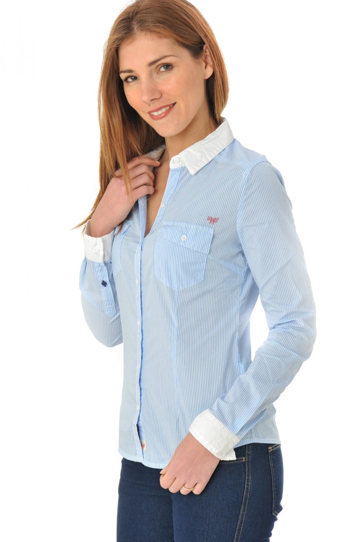 Blue and white kaporal shirt - Image n°3