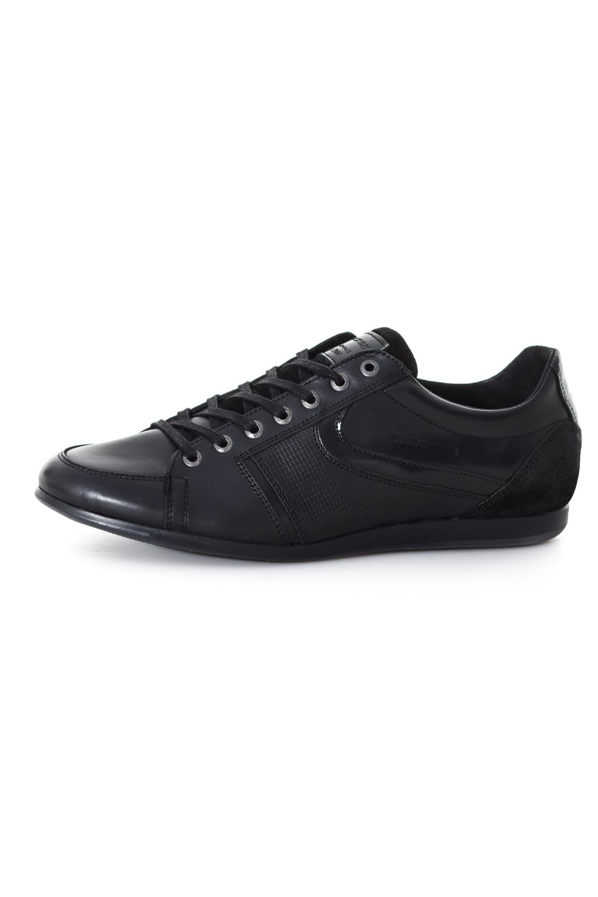 Redskins Black Leather Sneakers for Men - Image n°7