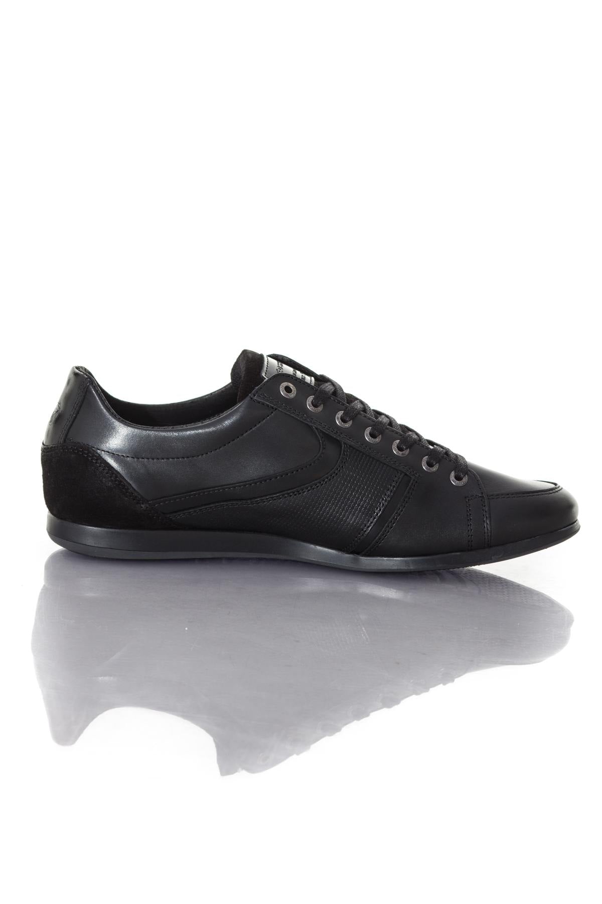 Redskins Black Leather Sneakers for Men - Image n°2