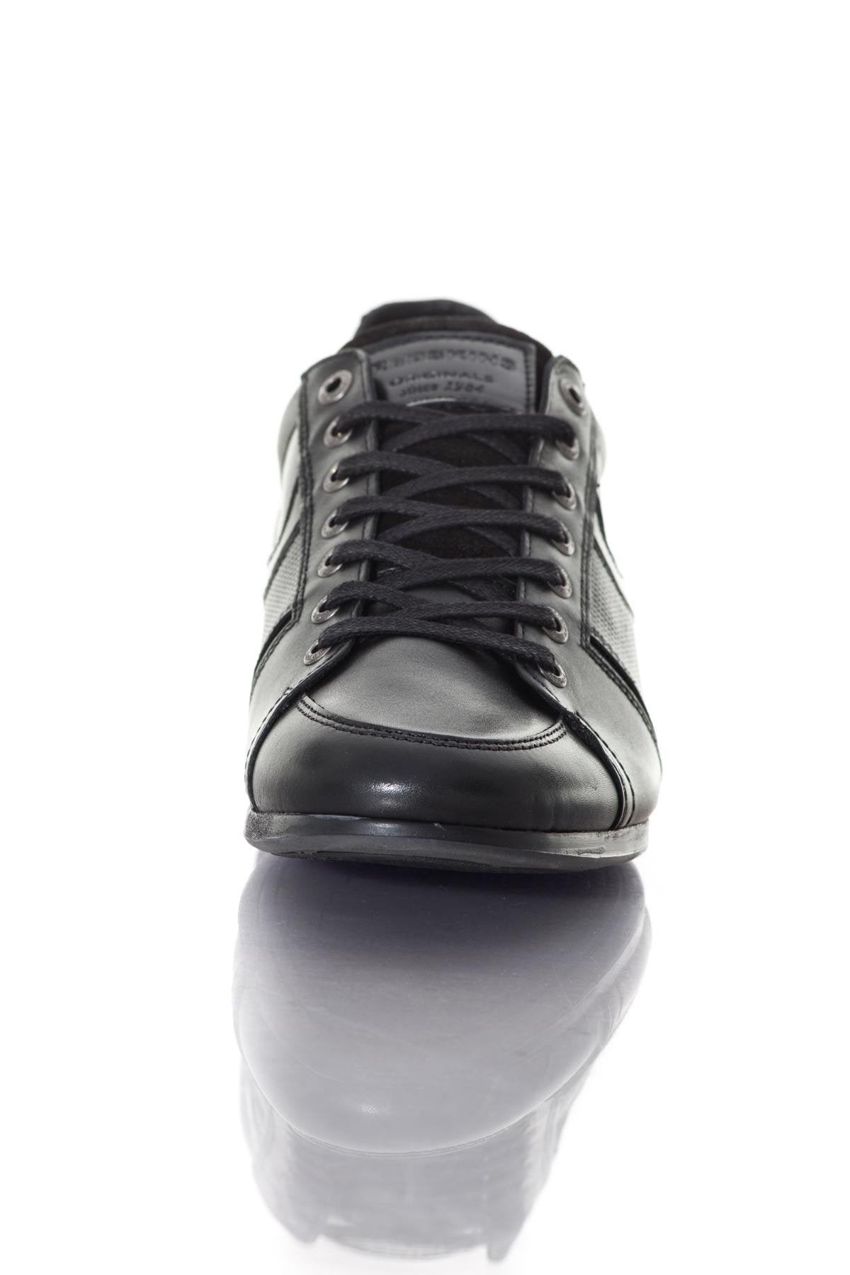 Redskins Black Leather Sneakers for Men - Image n°5