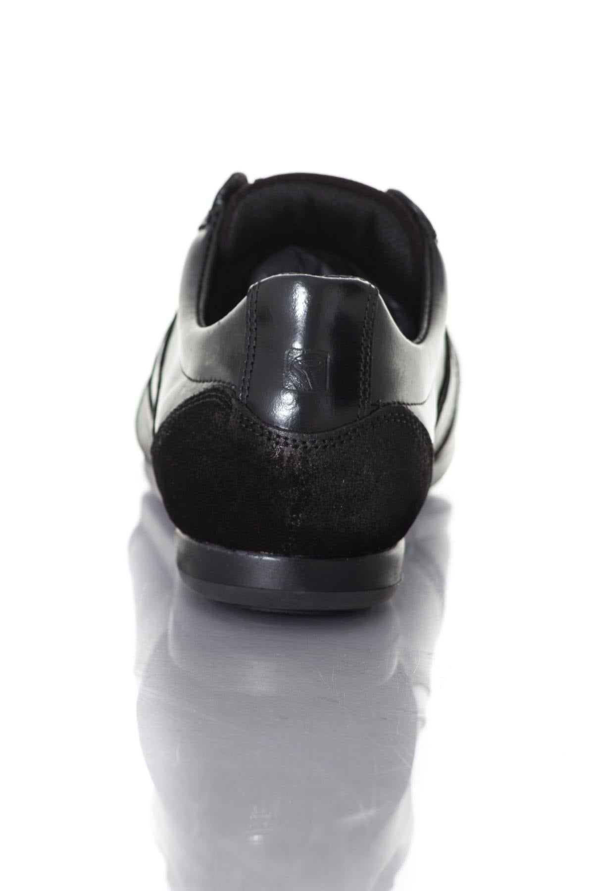 Redskins Black Leather Sneakers for Men - Image n°6