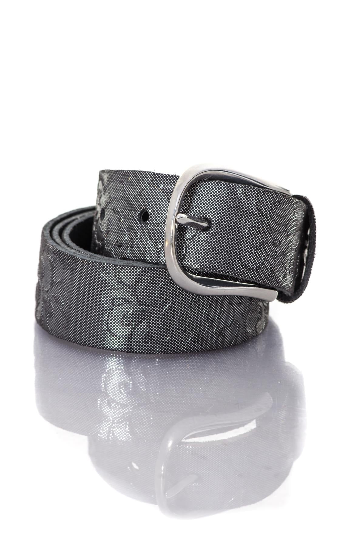 Women's leather belt - Image n°1