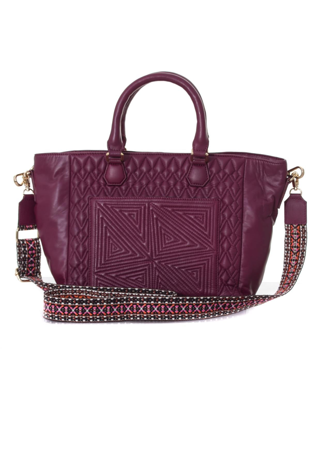 Women's bag with quilted effect - Image n°1