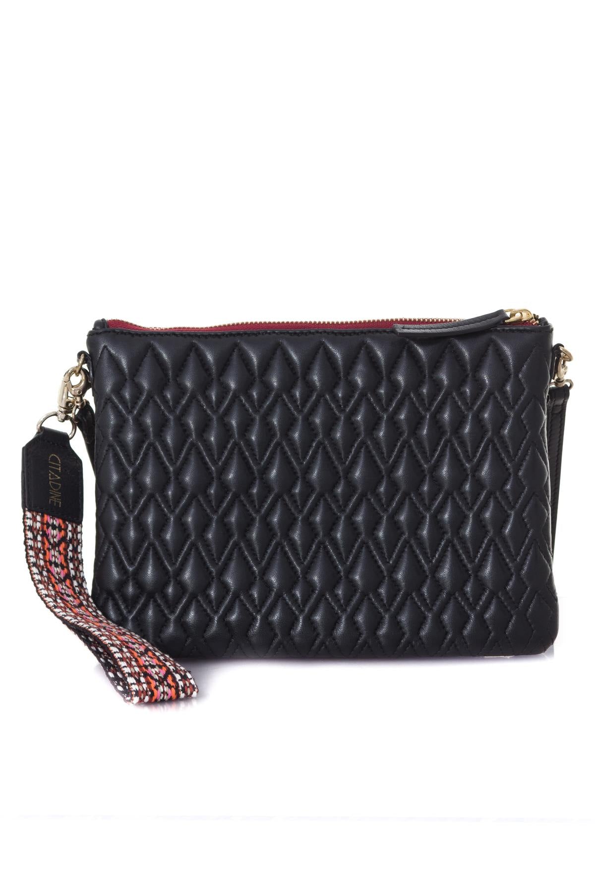 Black quilted sheepskin pouch - Image n°4