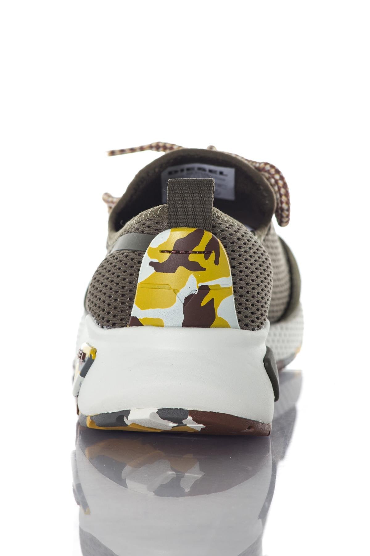 Men's running shoes in khaki canvas - Image n°6