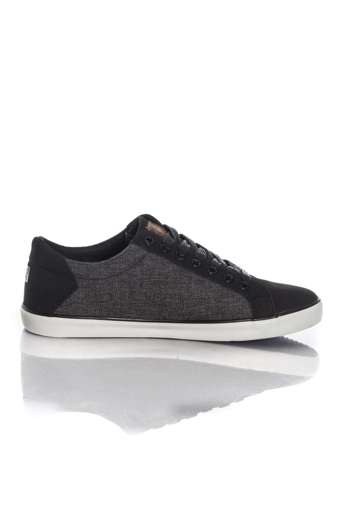 Black and heather gray Redskins sneakers - Image n°2