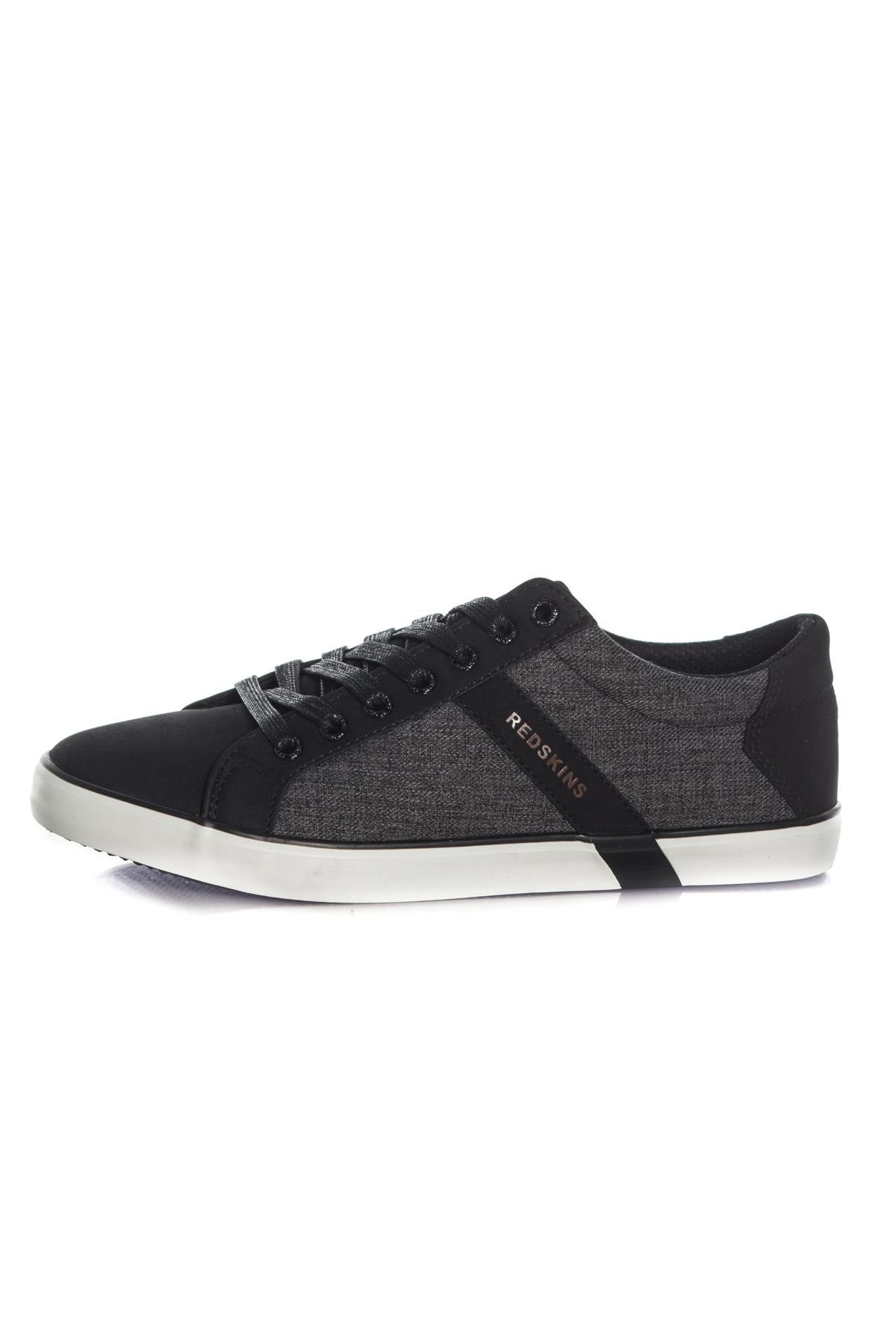 Black and heather gray Redskins sneakers - Image n°7