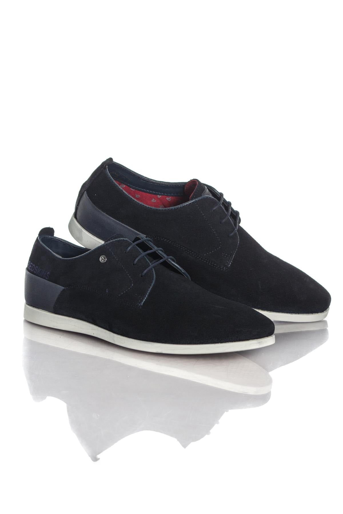  Navy blue suede derbies - Image n°1