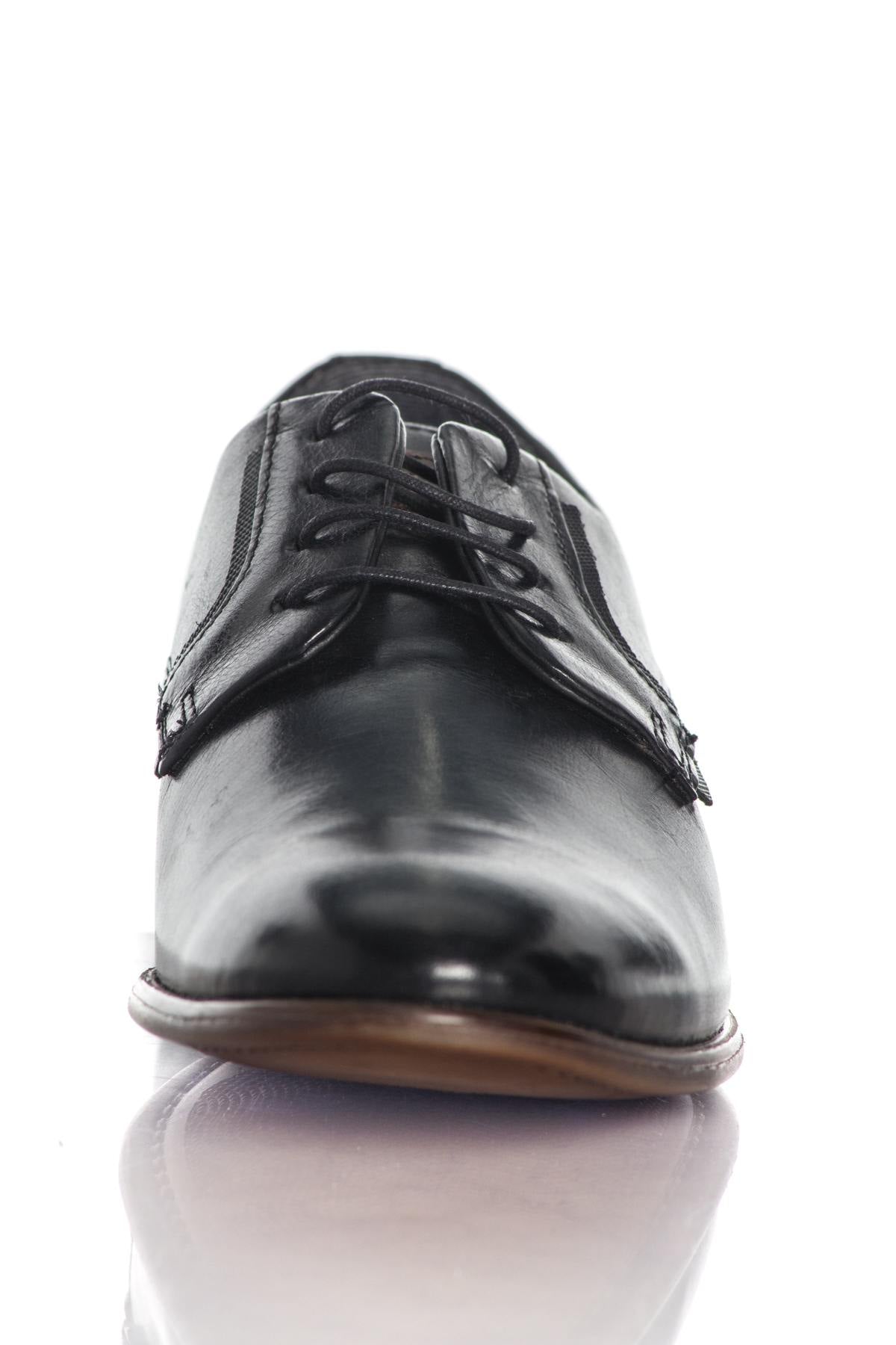 Redskins men's black leather derbies - Image n°5