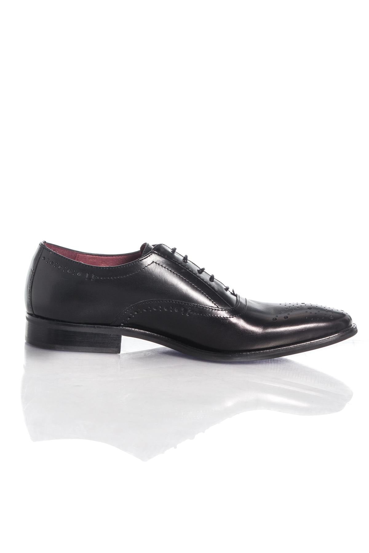 Redskins men's black leather brogues - Image n°2