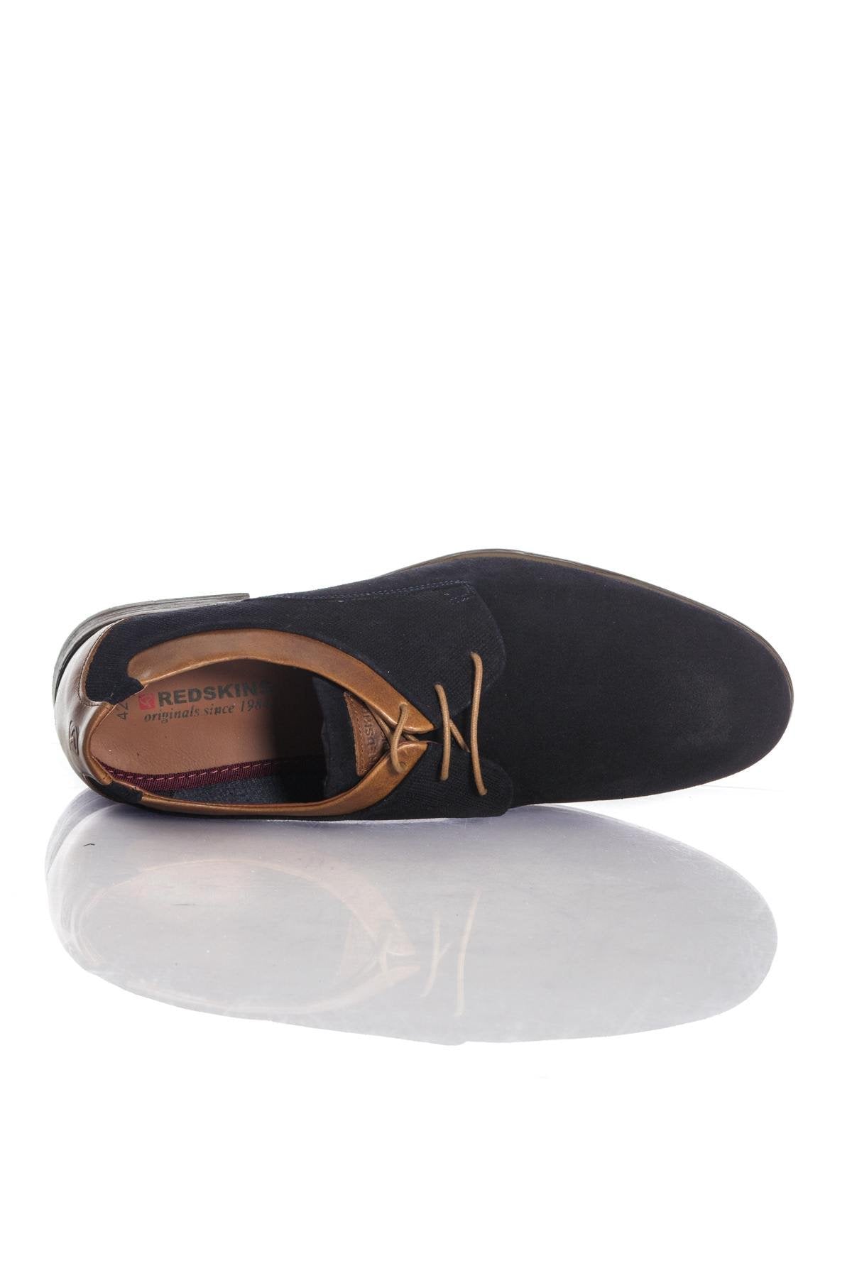 Redskins navy blue suede leather derbies - Image n°3