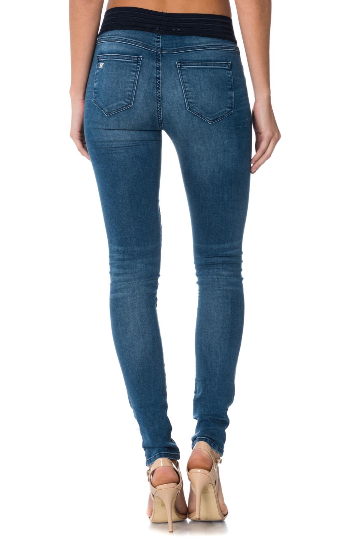 Kaporal women's blue stretch jeans - Image n°4