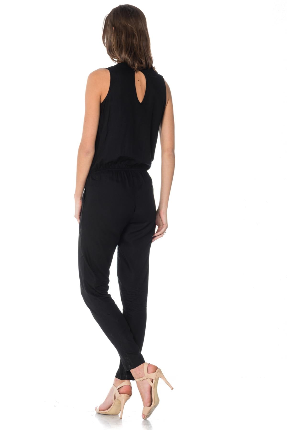 Black women's jumpsuit - Image n°3