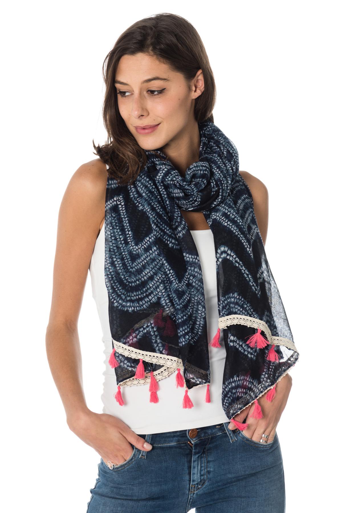 Kaporal women's navy blue scarf - Image n°1