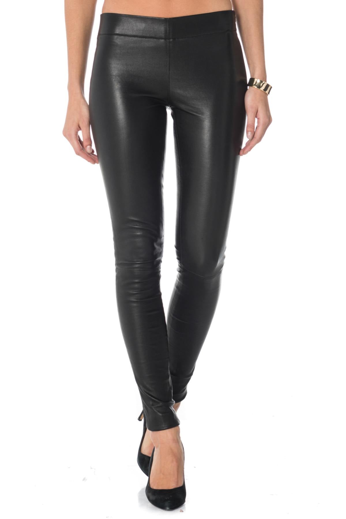 Cityzen stretch-leather leggings - Image n°4