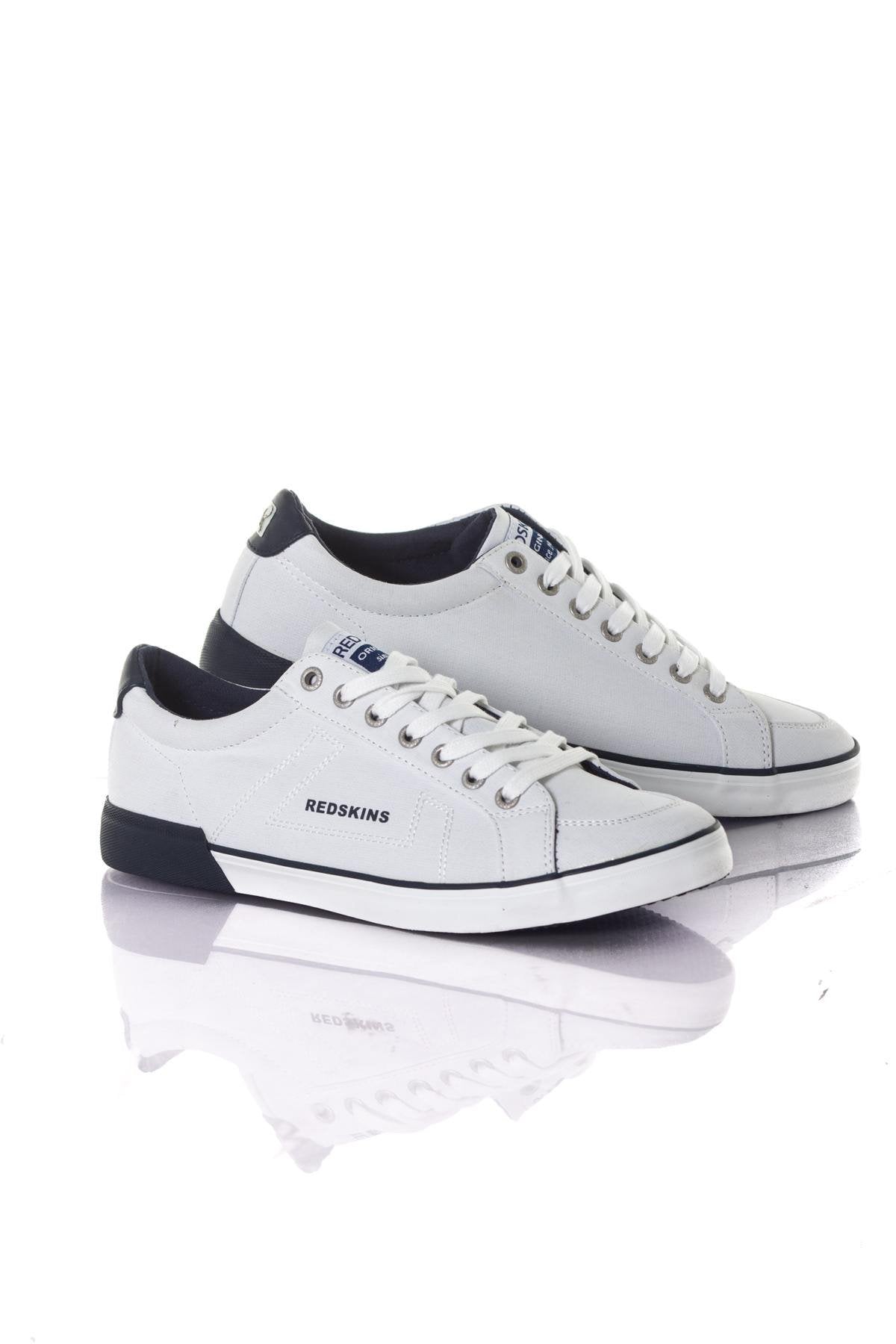  Navy white canvas sneakers - Image n°1