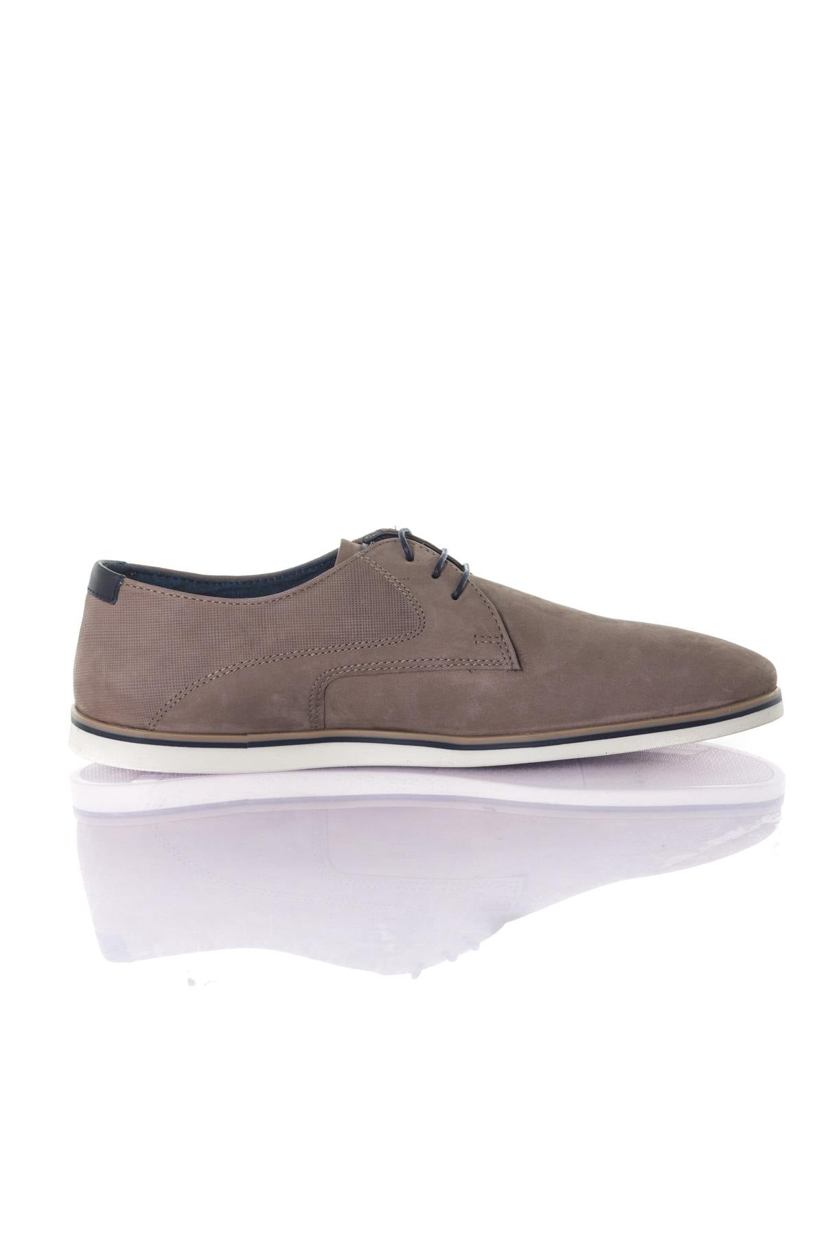  Navy taupe leather derbies - Image n°2