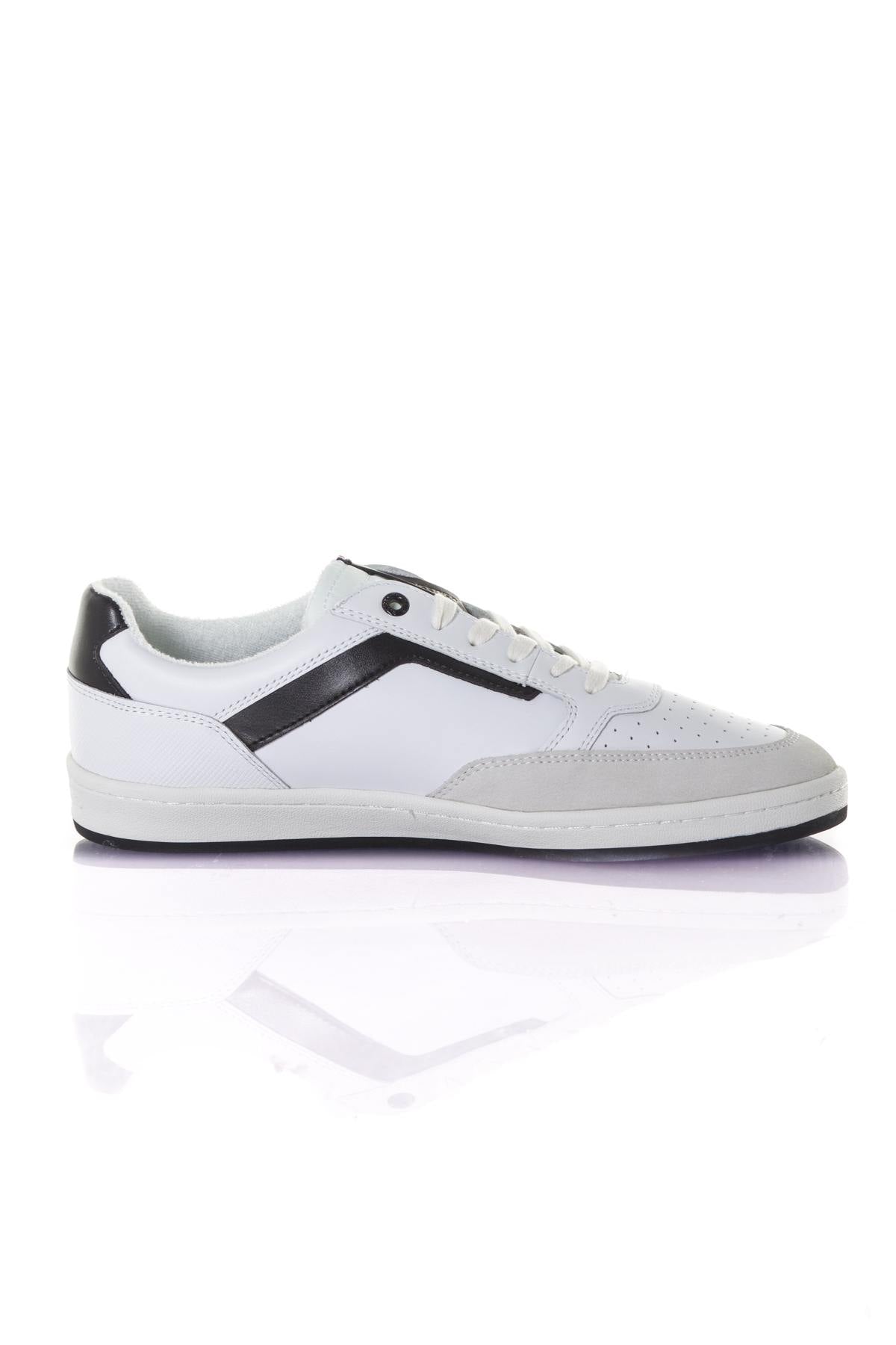 Men's white leather sneakers - Image n°2