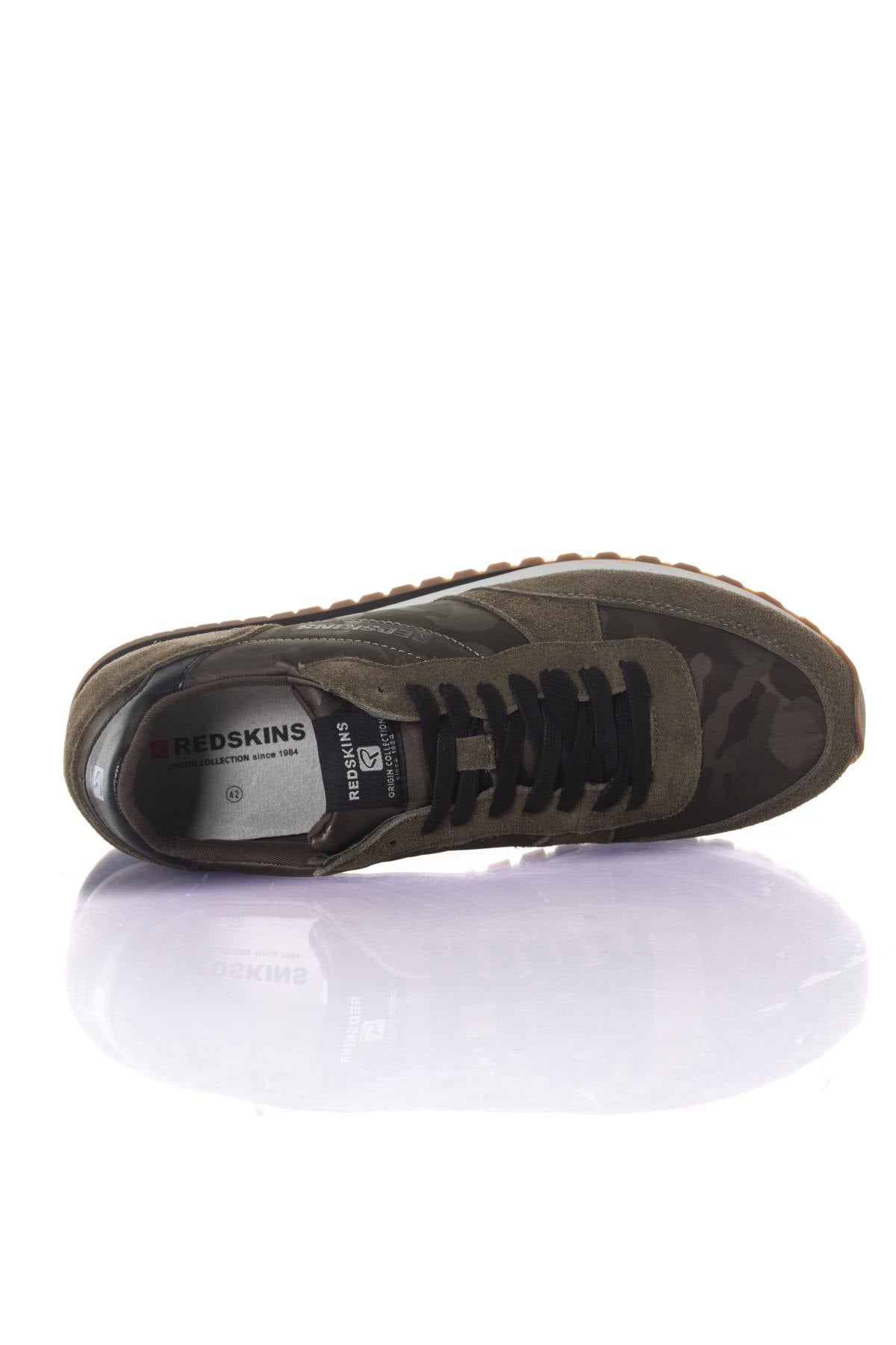  Black khaki canvas sneakers - Image n°3