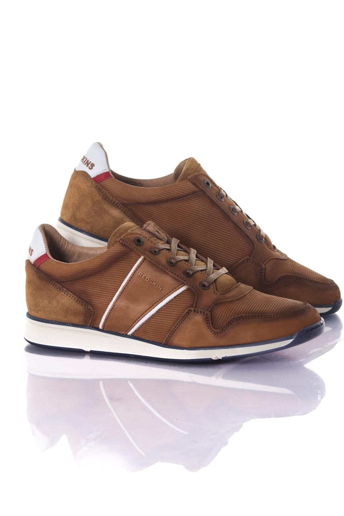  Brown leather sneakers - Image n°1