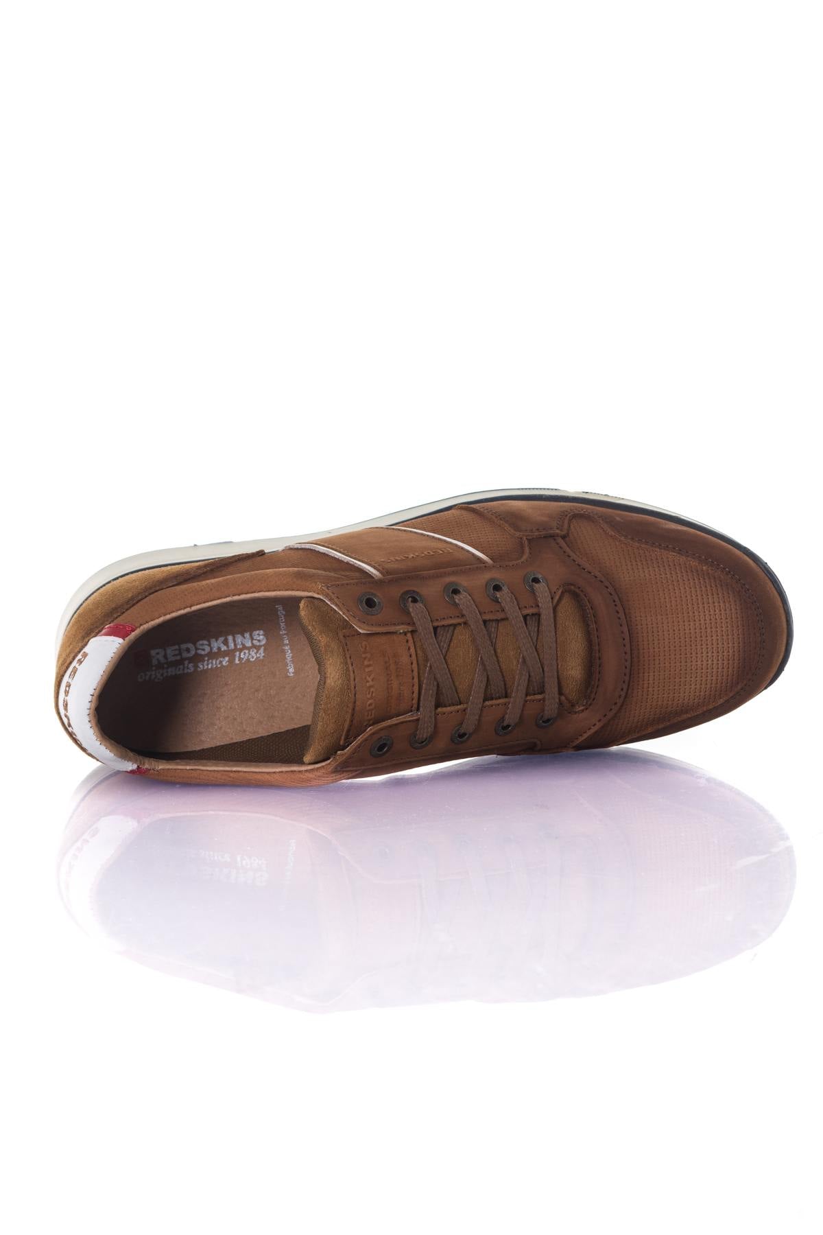  Brown leather sneakers - Image n°3